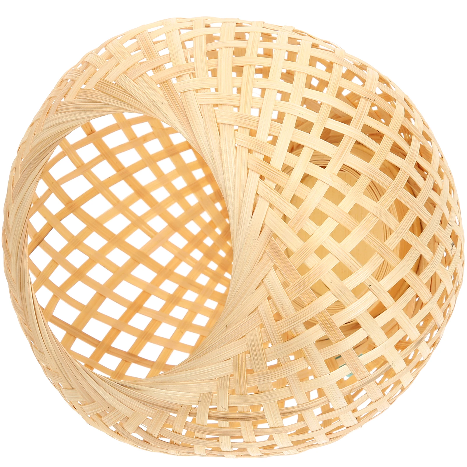 

Bamboo Lantern Shade Woven Light Cover for Ceiling Lamp Hanging Kitchen Table Home Decor Large Lampshades Retro Style