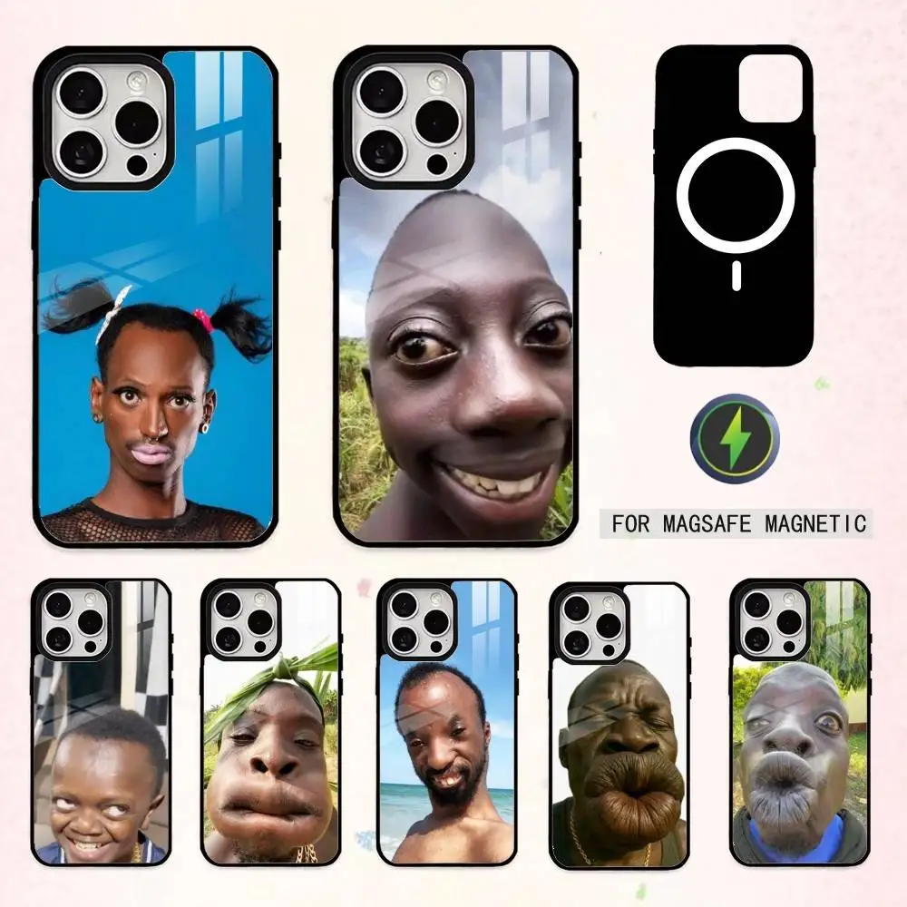 

Cool Ugly Man Funny Phone Case For iPhone17,16,15,14,13,12,11 Plus,Pro Max Magnetic For Magsafe Wireless Charging