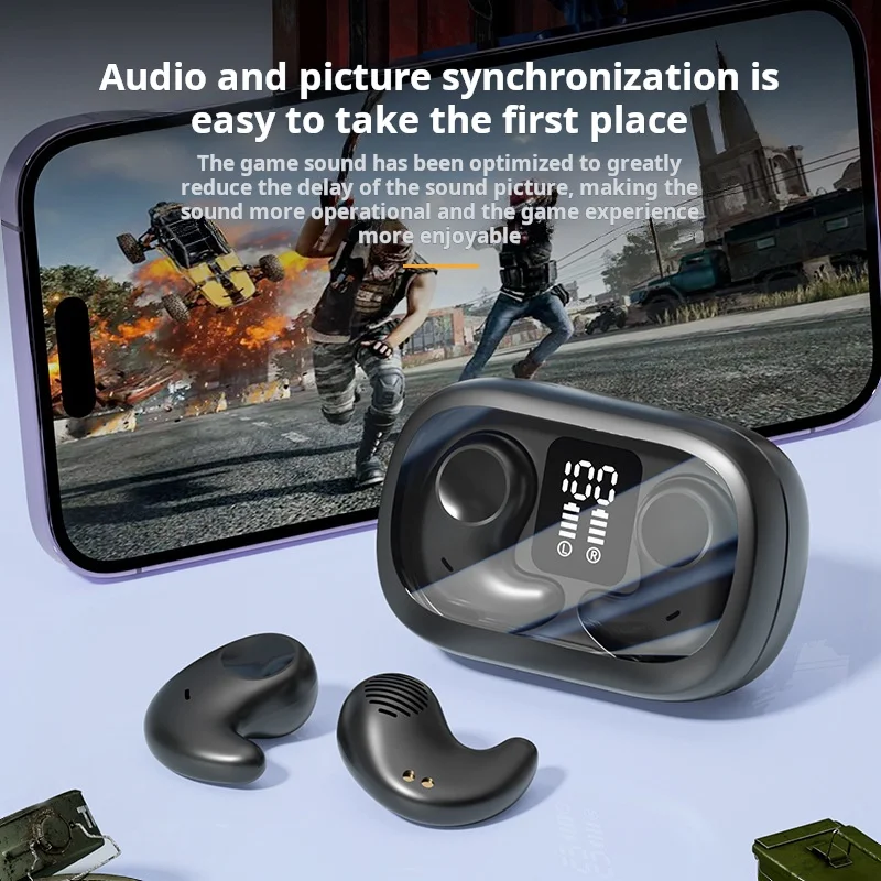 

New Bluetooth Earphones, Music Earplugs, Wireless Noise Reduction, No In Ear Sleep Bluetooth Earphones, Electronic Products
