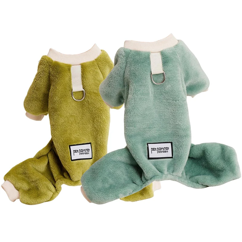 

Winter Flannel Overalls for Dogs Cozy Pajama Clothes for Small Dogs Chihuahua Apparels Yorkshire Terrier Clothing 2023 New Korea