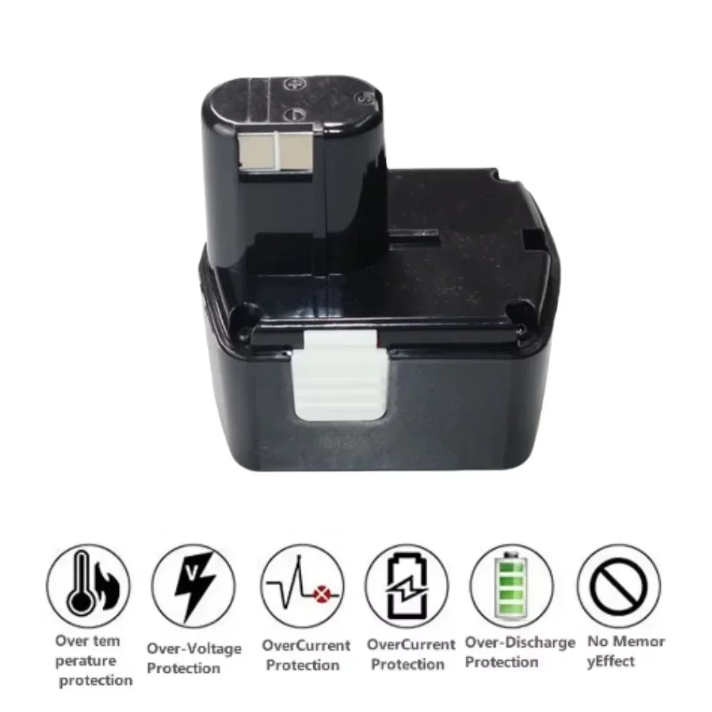 Rechargeable battery for Hitachi EB1414S EB14B EB1412S 14.4V EB14S DS14DL DV14DL CJ14DL DS14DVF3 NI-CD 4.8/6.8/9.8/12.8Ah