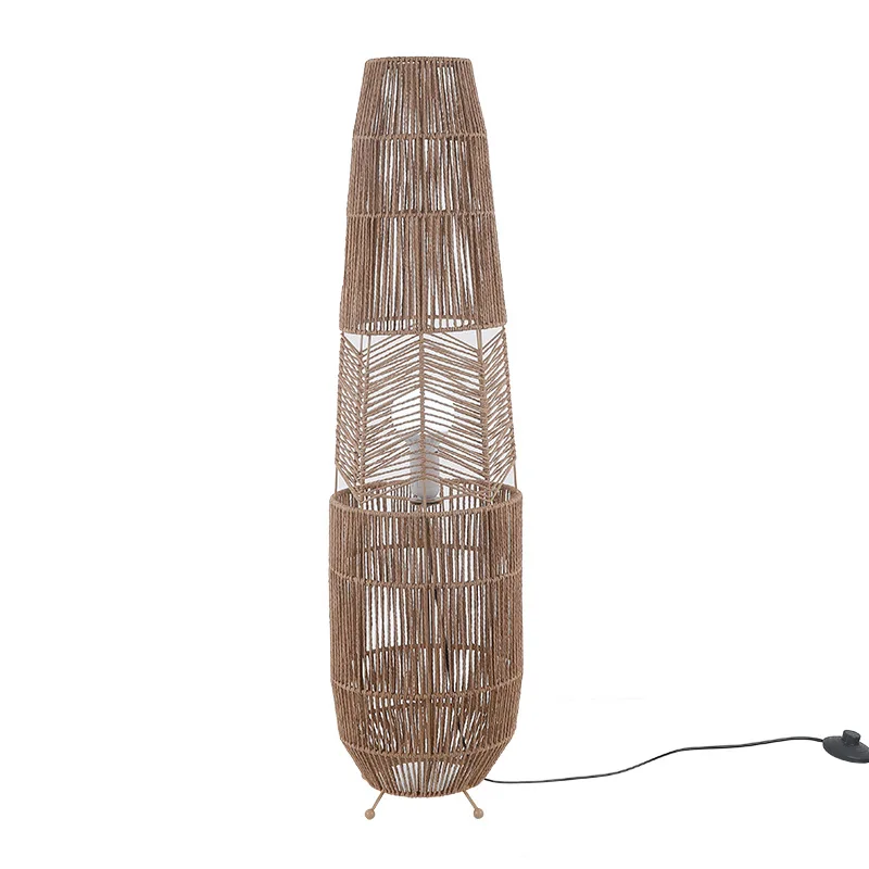 

Living room, bedroom, rattan Japanese wabi-sabi three-color dimming