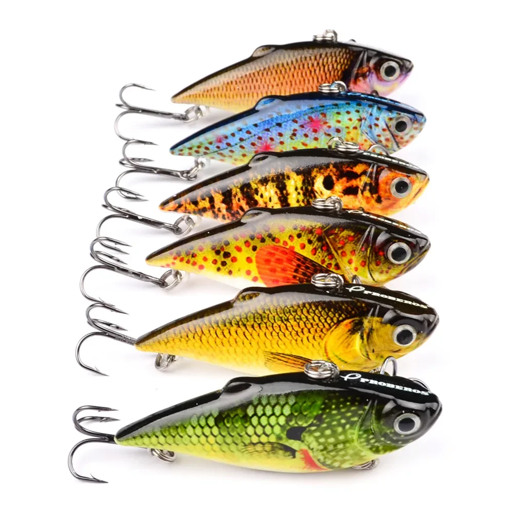 Clearance sale 8.6g/6.4cm New Arrival Painting  VIB Decoy  Lures Fishing  Lure  Fishing Lures Artificial Bait Lures Dw401