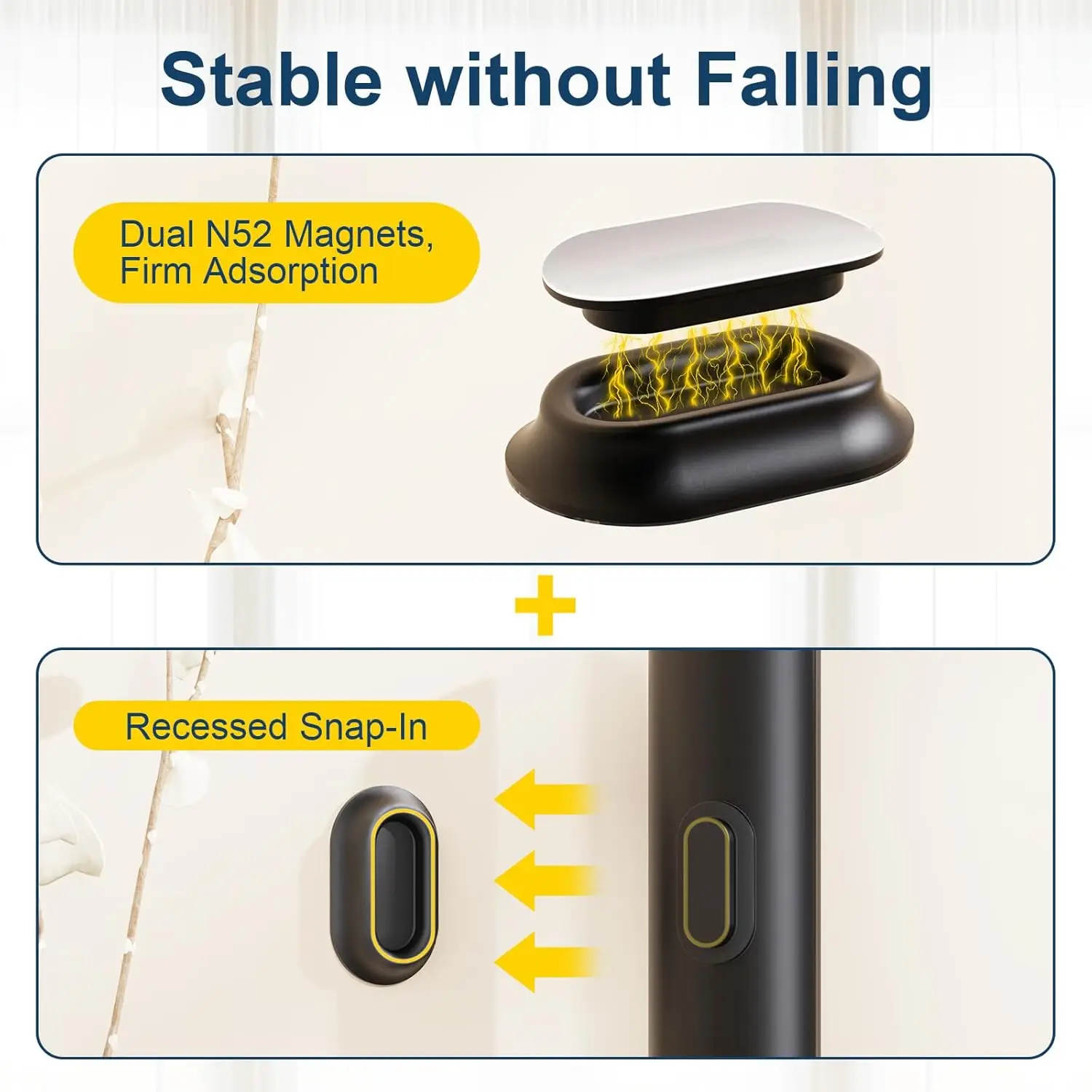 Magnetic Remote Control Holder Self-Adhesive Wall Mount,for Home Office TV, Fan and Air Conditioner Remote Control
