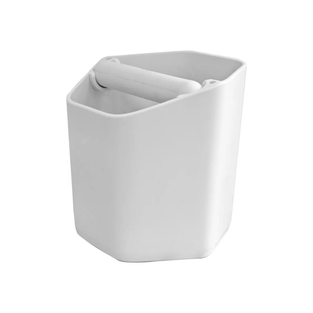 

Rubber Handle Hexagonal Coffee Knock Box Large Capacity Silent Coffee Dreg Bucket Nonslip Base Plastic Coffee Grounds Bucket