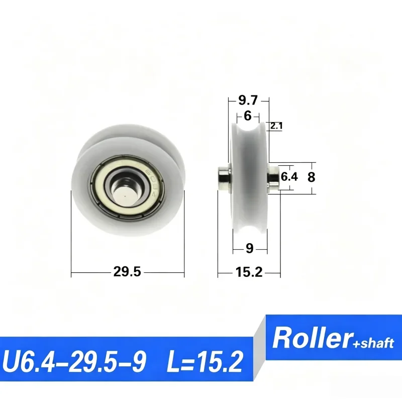 20 Stück 626 625 604 POM V-Nut-Typ mit Welle, Fenster-Tür-Schieberad, Rollenlager, ROLLENRAD 20/21/22/26mm, NICHT-STANDARDSIZE – Detail 8