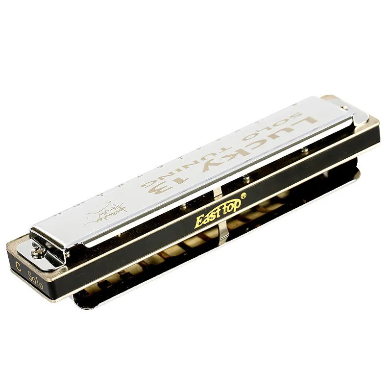 EASTTOP LUCKY 13 Solo Harmonica Musical Instruments 13 Holes C D G Key For Beginners