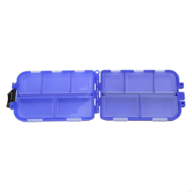 448C 10 Grids Compartments Fishing Lures Organizers Waterproof Box Fishing Tackle Hooks Organizers Holder Case Container Box