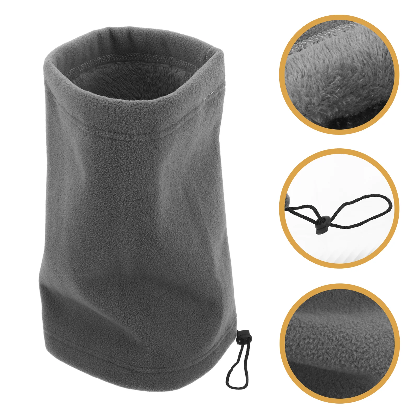 

Winter Neck Warmer Gaiter Ski Face Mask Breathable Fleece Balaclava Windproof Cold Weather Scarf for men women Grey