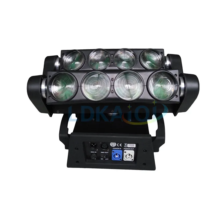 المهنية مخصصة ديسكو LED 8x10 واط LED DMX العنكبوت تأثير ضوء شعاع تتحرك رئيس الخفيفة