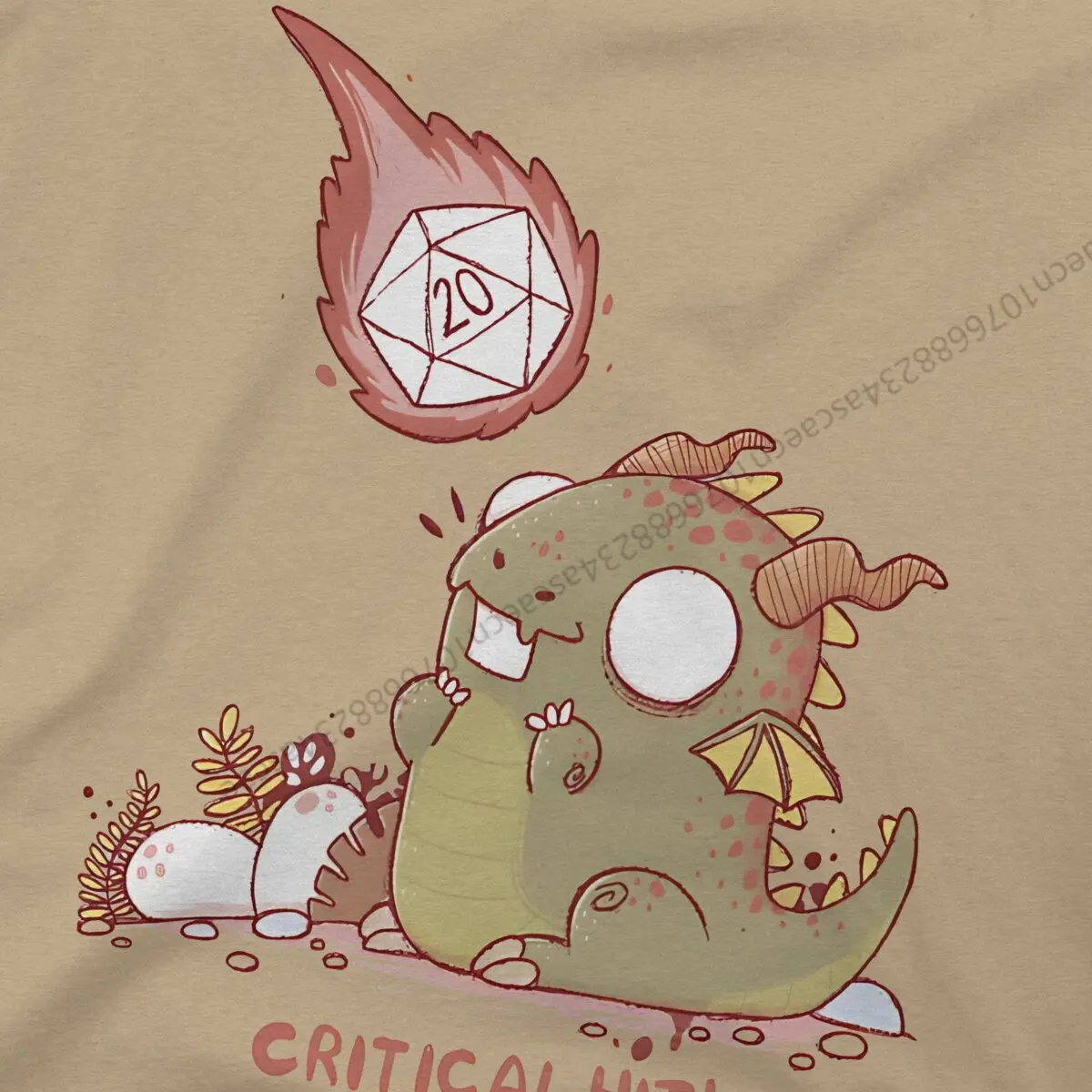 DND Critical Hit T Shirt Men Tees Summer Clothing Cotton O-Neck TShirt