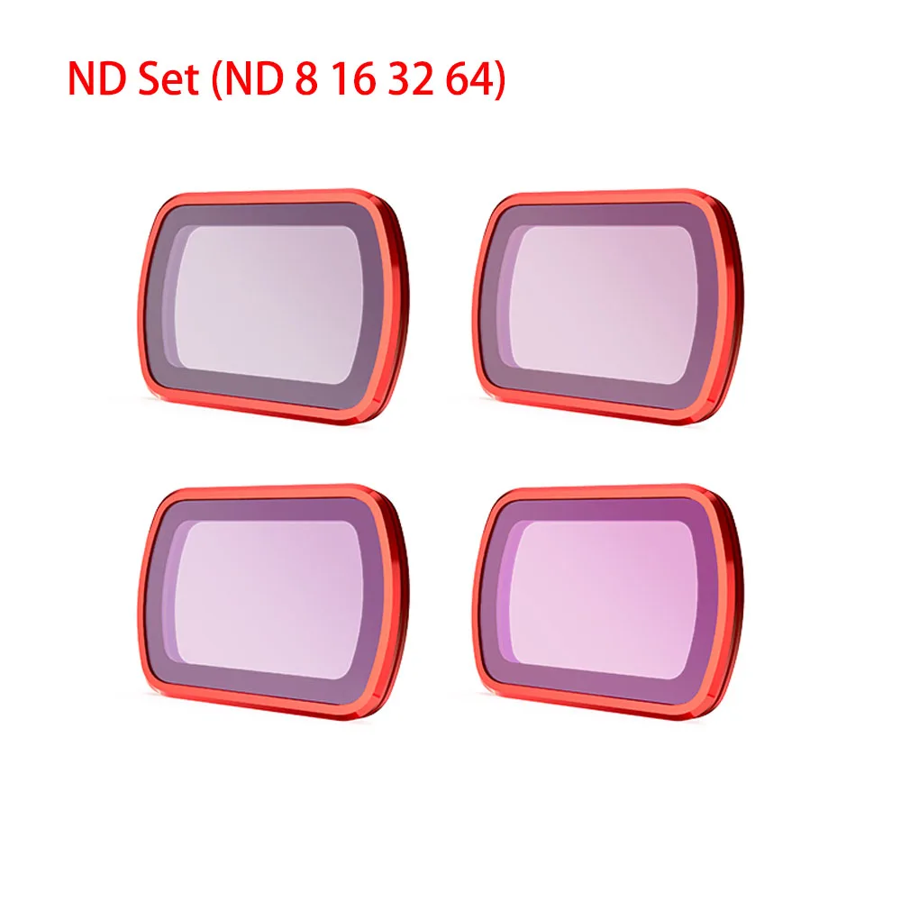 PGYTECH Magnetic CPL VND 6-9 Stops ND/PL Filter Kit For DJI Osmo Pocket 3 Camera-4-Pack Optical Glass Action Camera Filters