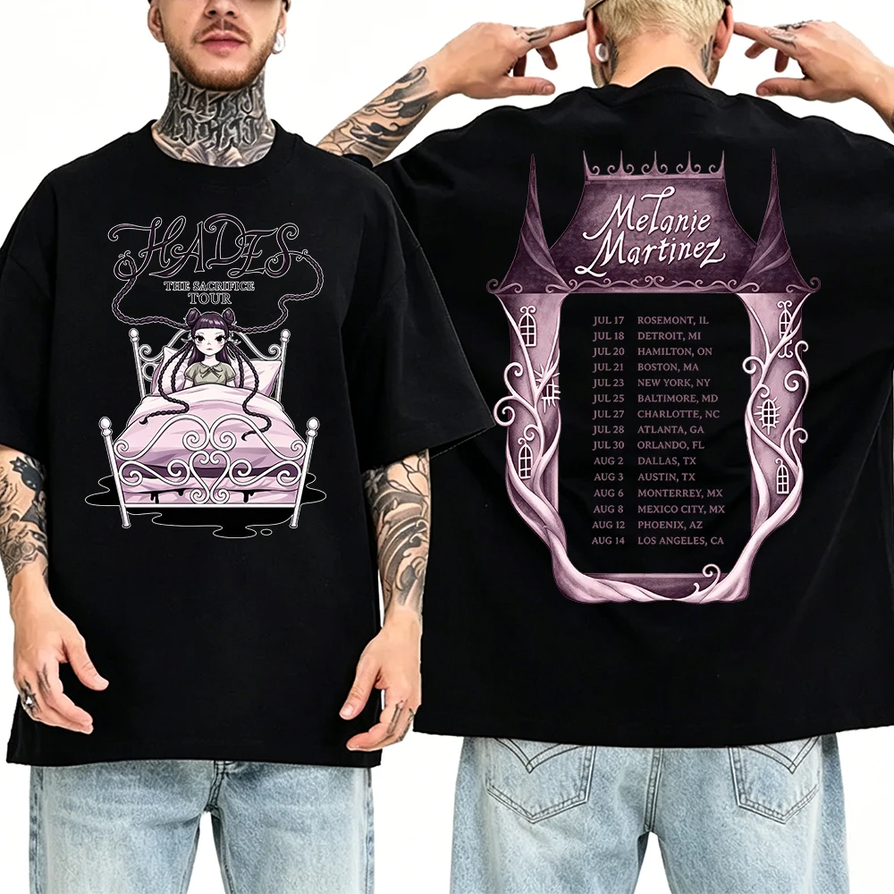 Melanie Martinez Hades The Sacrifice Tour 2026 Print T Shirt Men Women Short Sleeve Tees Casual Street Shirt Gift