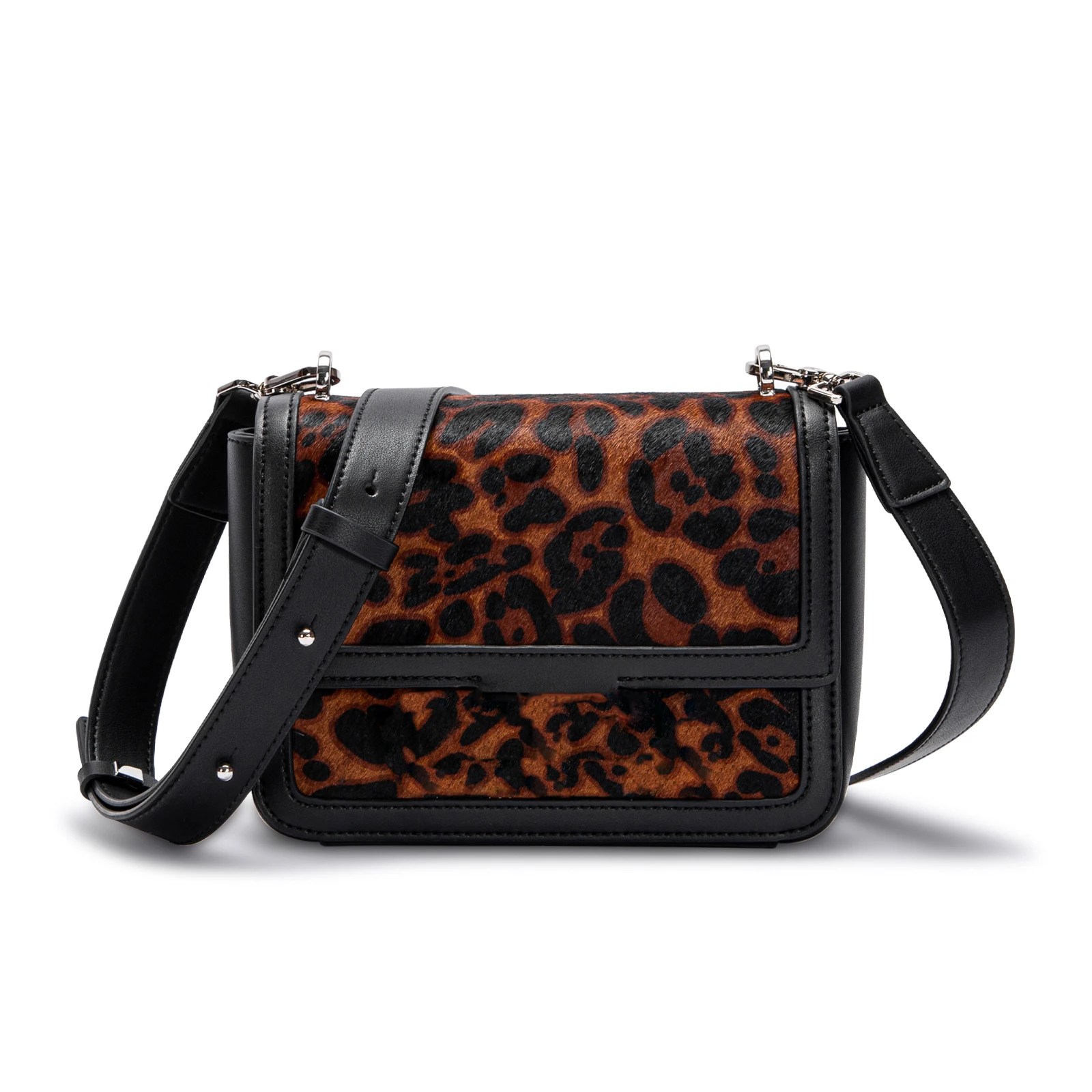 Women\'s Bag New Fashion Versatile Advanced Leopard Pattern Design Bag Advanced Elegant Splicing Design Female Crossbody Bag