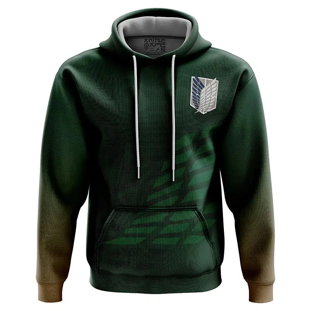 

Bandai The Wings Of Freedom Survey Corps Uniform Cosplay Costume Anime Pullover Hoodies Comfy Relaxed-Fit Large Autumn Winter