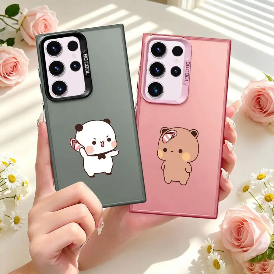 Case for Samsung Galaxy S26 S21 S23 S25Edge S20 FE S25 Note 20 Ultra S24 FE S22 Ultra Phone Cover Cute Bubu