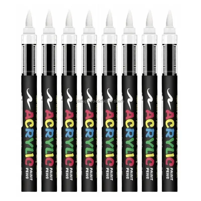 Acrylic Markers Brush Pens With Soft Brush Tips For Kids Drawing Craft Activity