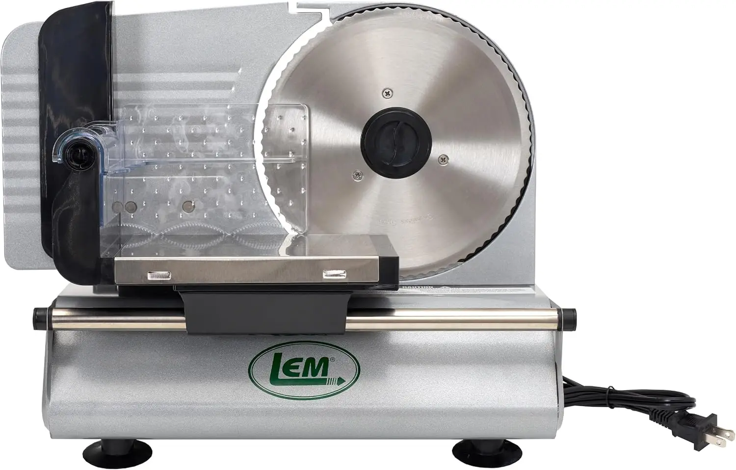 

7.5 Inch Electric Meat Slicer with Stainless Steel Serrated Blade for Home Kitchen Use