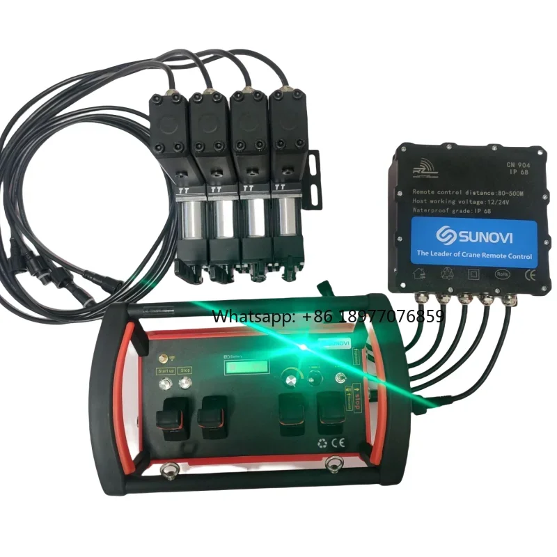 12V 24V Radio Crane Control Hydraulic Crane Truck Wireless Remote Control with Tool Kits Industrial Wireless System