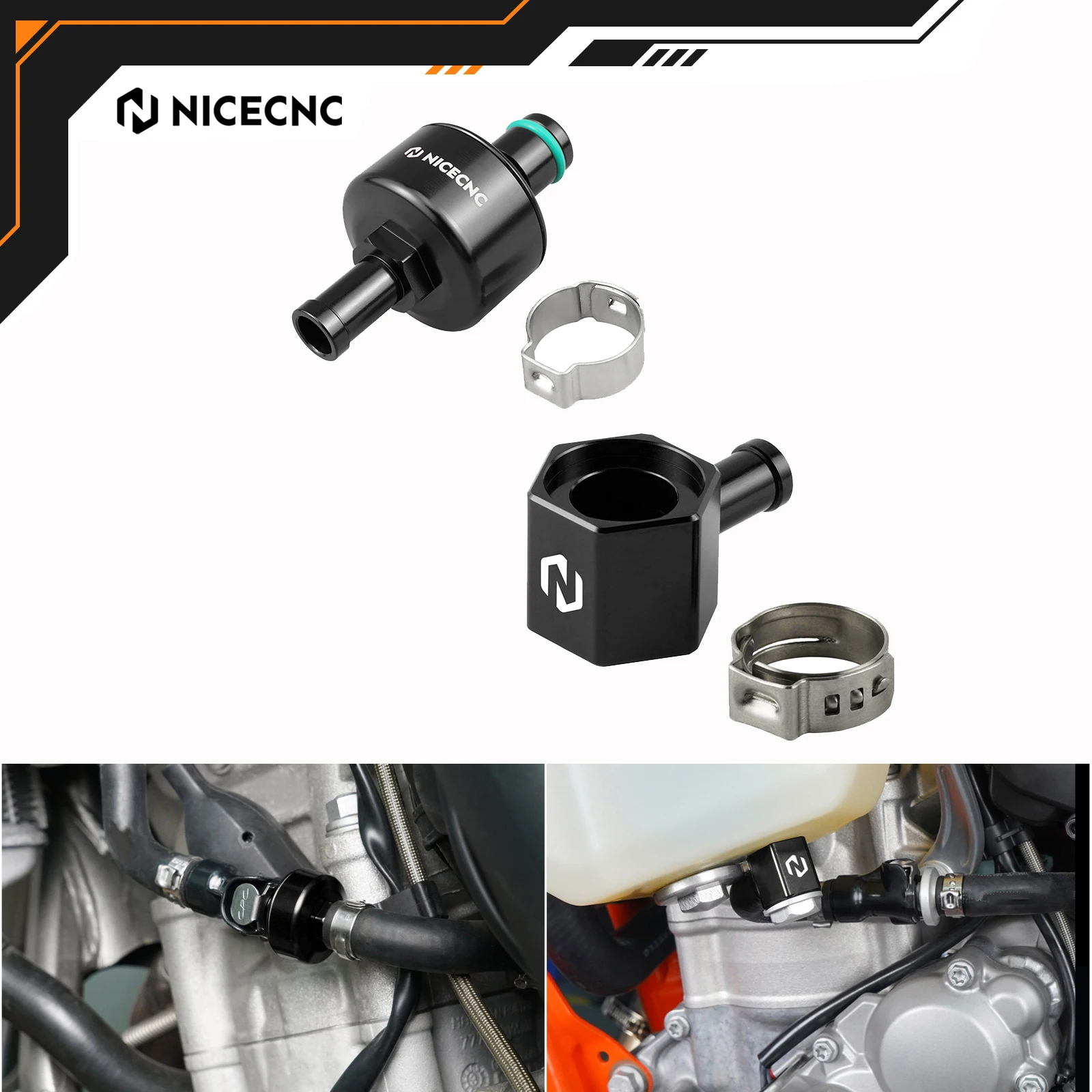

NICECNC For KTM EXC 300 EXCF 350 XCFW 500 EXC 250 XCW 300 2020-2023 SXF 450 2020-2022 Fuel Line Tank Connector & Fuel Filter