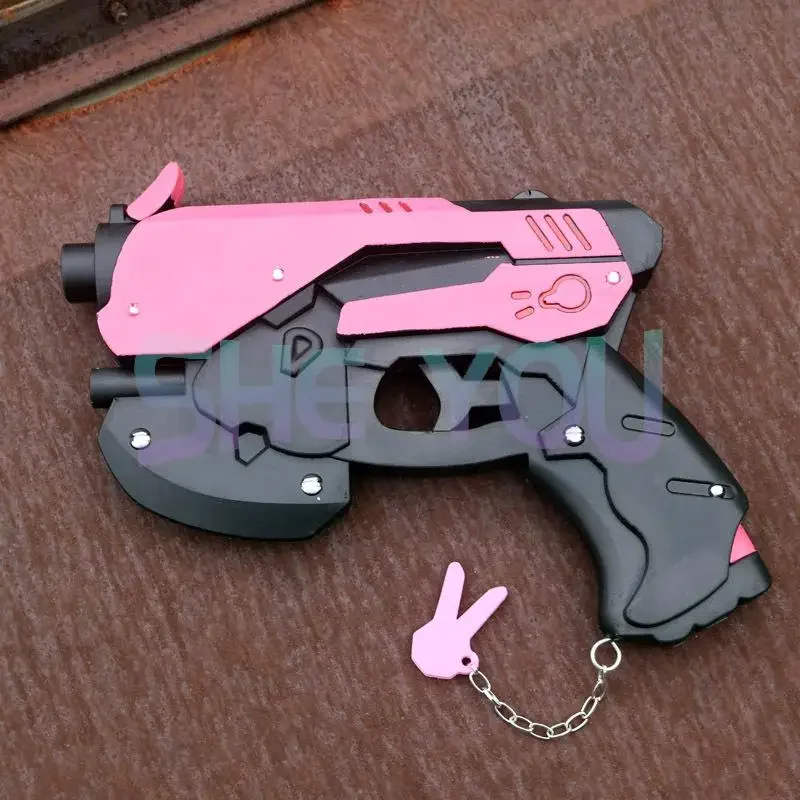 Anime Game OW Cosplay Props D.va Cosplay Accessories DVA Cosplay Prop PVC Toy Pistol Cap Gun Weapons 27cm * 19cm