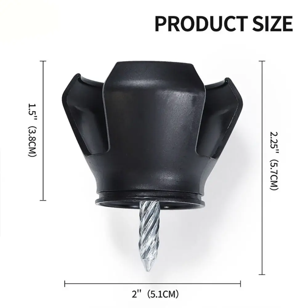 3-Prong Design Golf Ball Retriever Suction Cup No-Bending Golf Pick Up Tool Quick Install Durable Material Golf Ball Grabber
