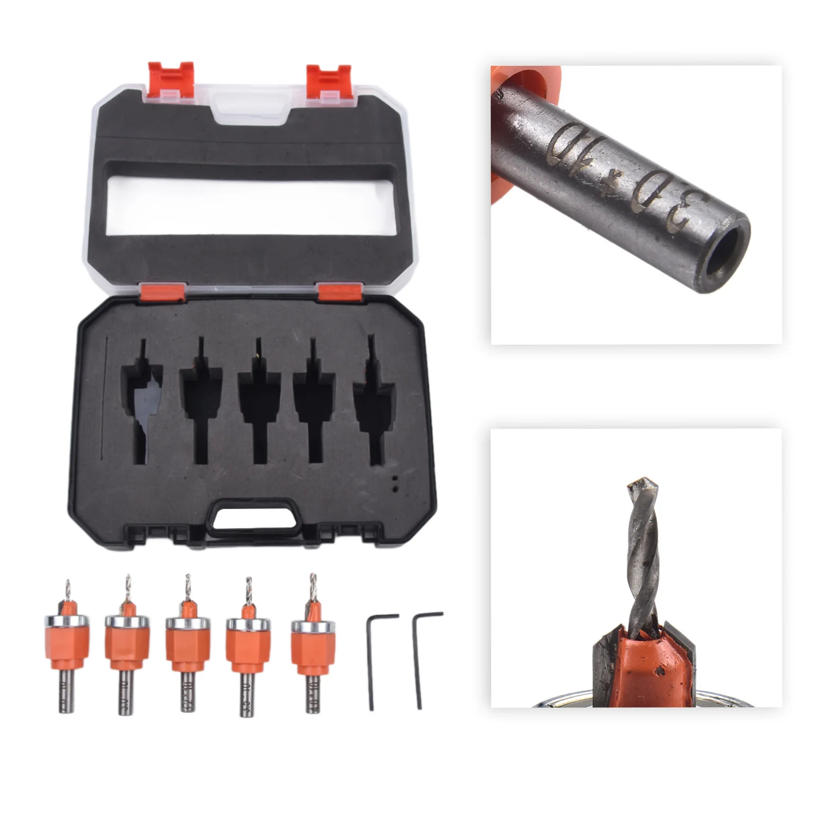 

Bit Carrying Case Countersink Drill Bit Total Length Blade Length Carrying Case Woodworking Tasks Compact Drill Bit