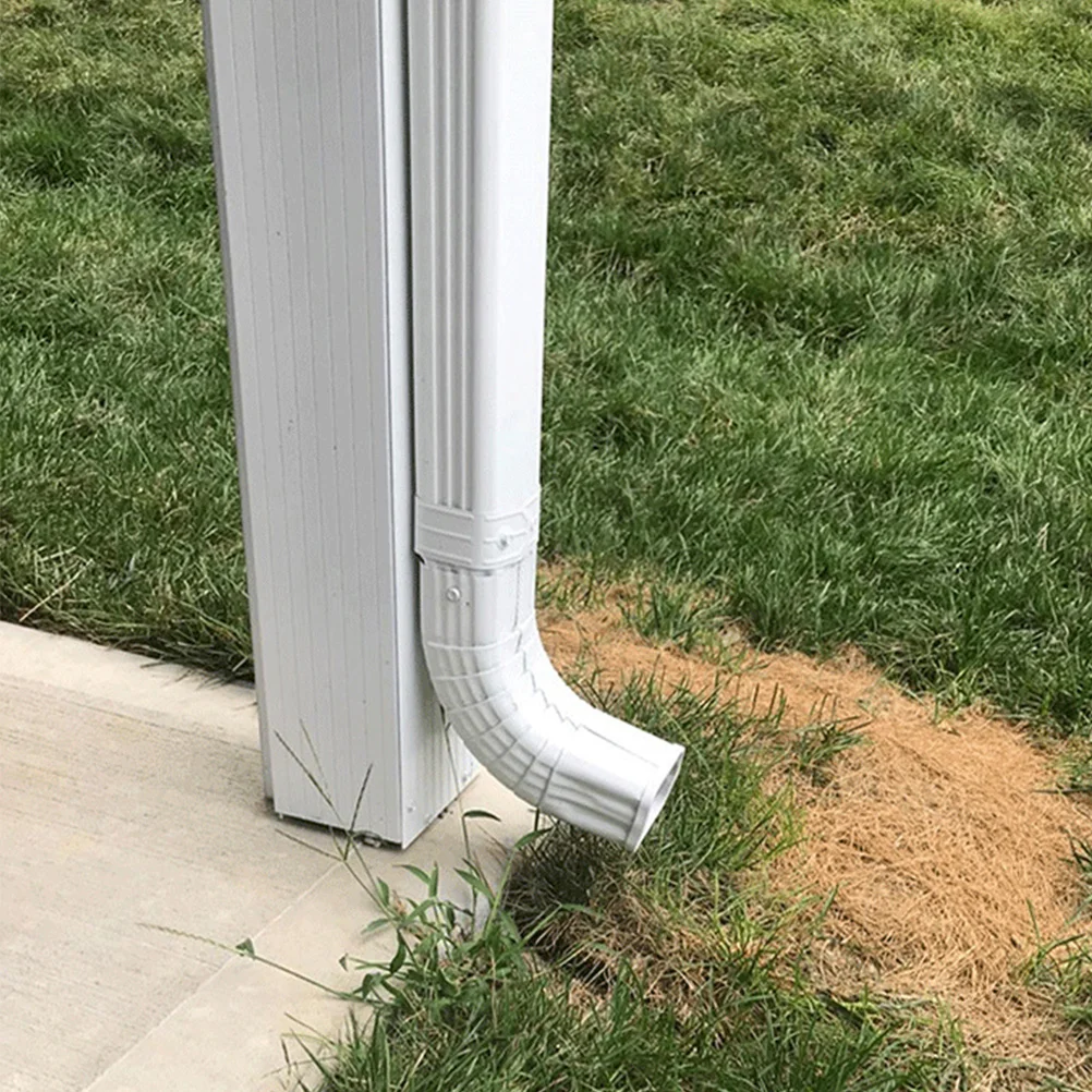 

2pcs Downspout Safety Caps 3x2in Durable Waterproof Garden Gutter End Protection Covers For Adults Kids Pets Rubber