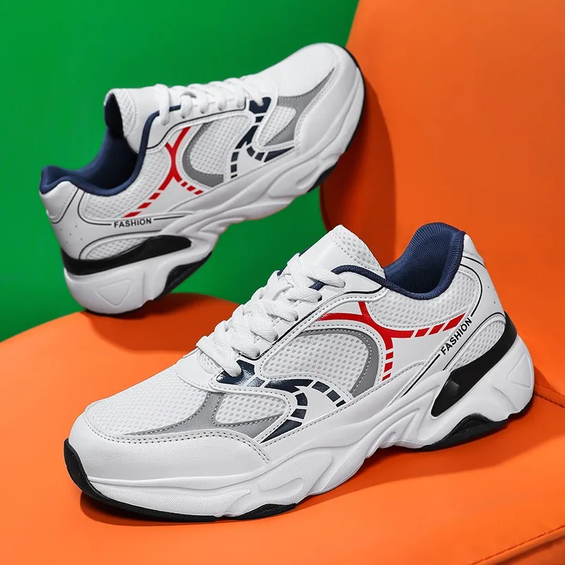

2026 Sports and leisure shoes, men's shoes, breathable mesh shoes, running shoes, dad shoes