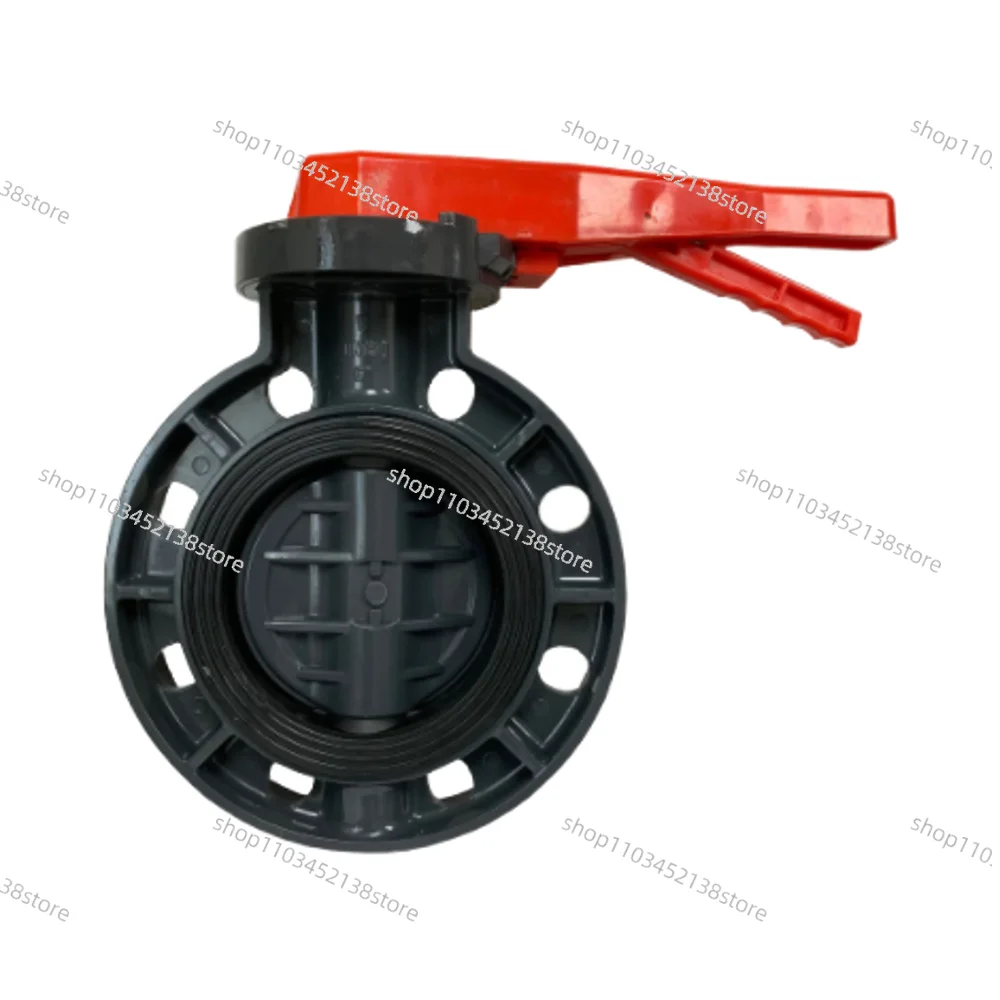 PVC Manual Plastic UPVC Butterfly Valve Lever Handle for General Application of Water and Acid