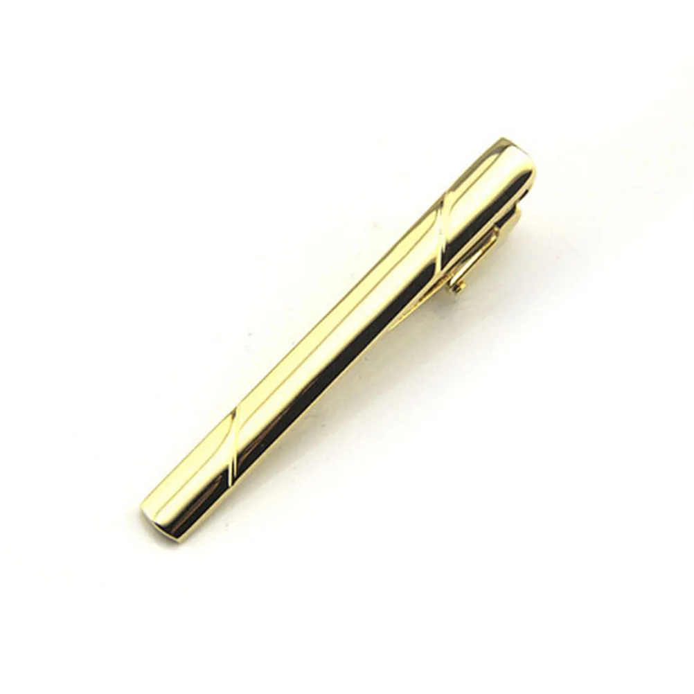 

4Pcs Metal Tie Bars Shiny Necktie Clips Spring Loaded Clip Fasten Tie Prevent Swinging Neat Necktie Clip Clips