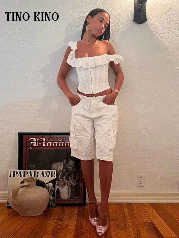 

Solid Ruffles Women Top Backless Lace-up Female Tops 2025 Fashion Beach Holiday Sexy Square Neck Bodycon Cropped Lady Partywear