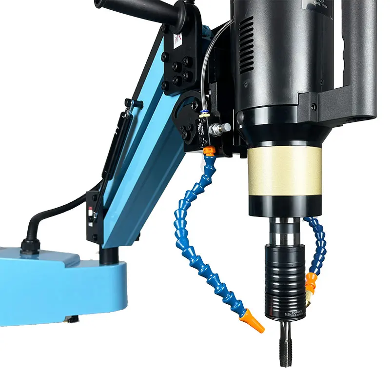 M16 Automatic Lubrication Air Blowing and Oil Adding Threading Electric Arm Tapping Machine with Flex Tapping Drill Arm