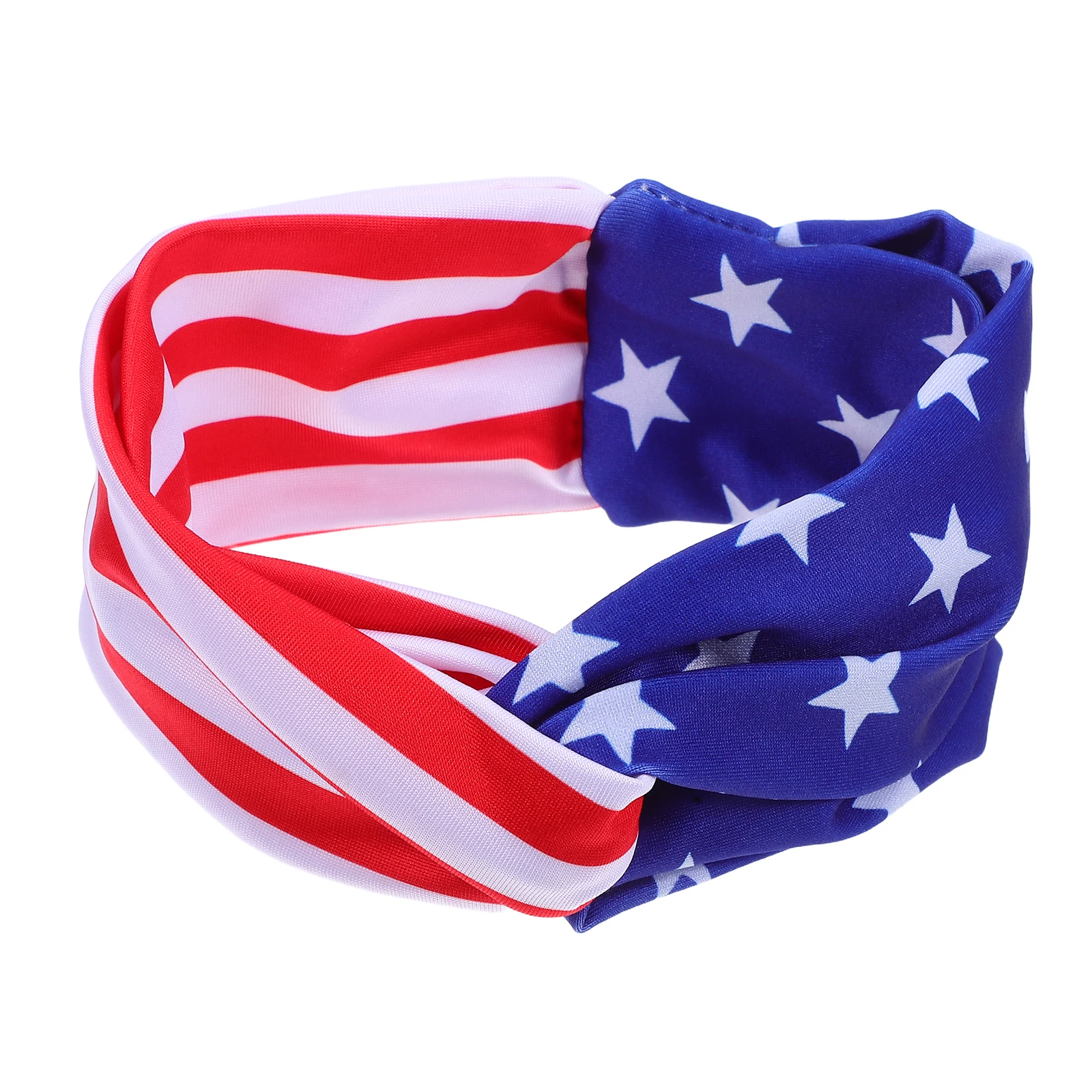 

Flag Headband Patriotic Hairband Headwrap Breathable Elastic USA Design Independence Day 4th July Party Daily Use Hair Care