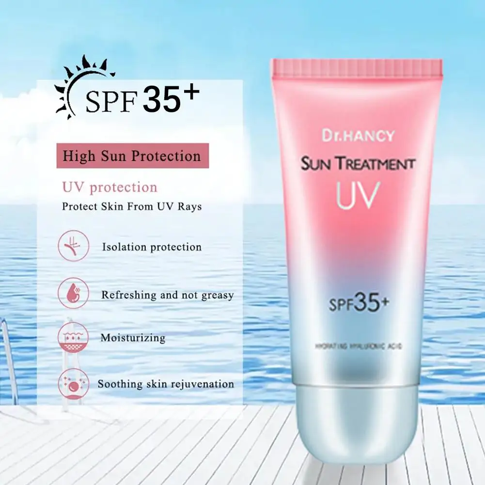 

SPF35+ Sunscreen Whitening Moisturizing Anti Sweat Anti Refreshing Non Hydrating And 60ml Primer UV Cream Makeup Greasy N4K0