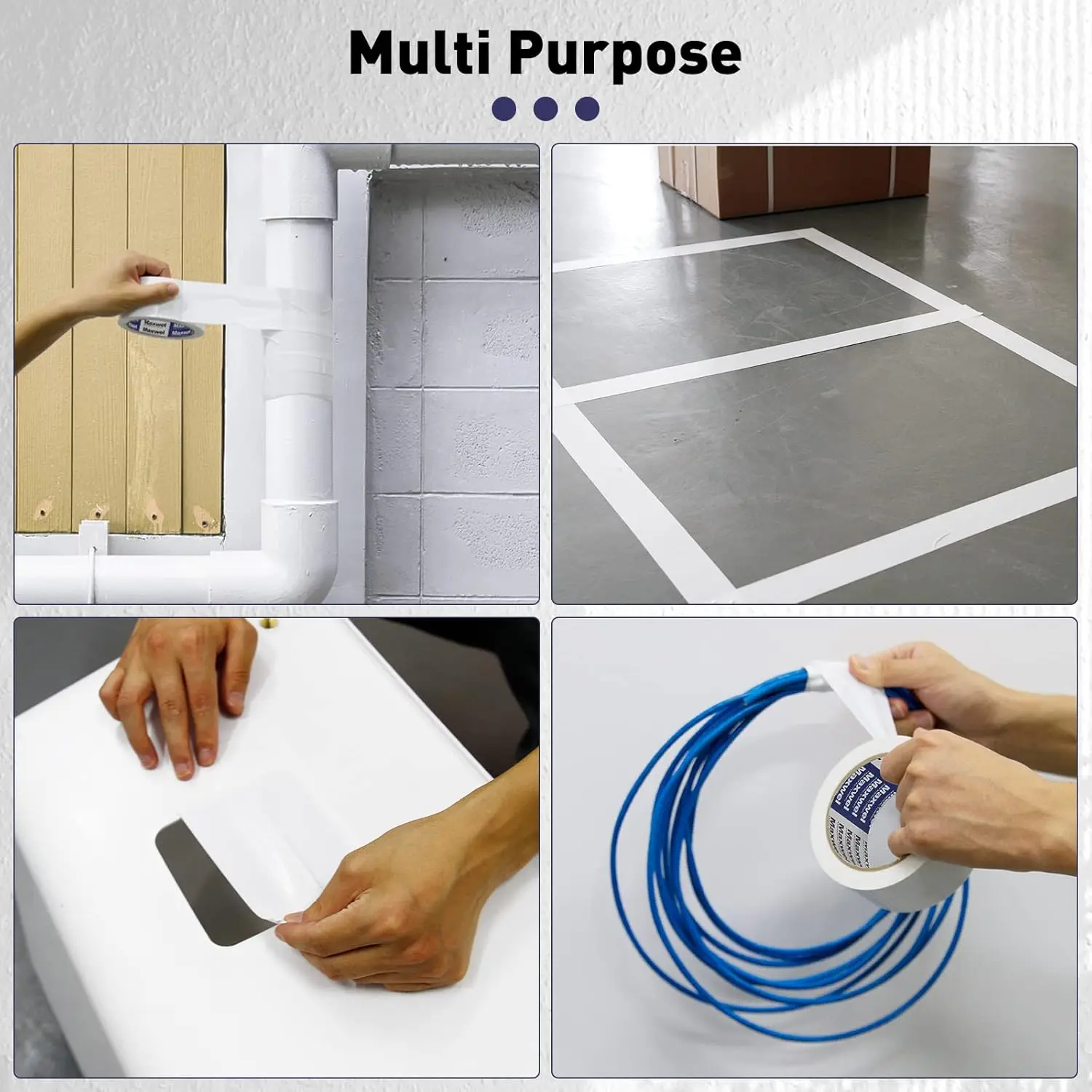 1pc Waterproof Duct Tape, Total Strong Adhesive Duct Tape All Weather Sealing & Patching for Indoor & Outdoor Repairs Home Use