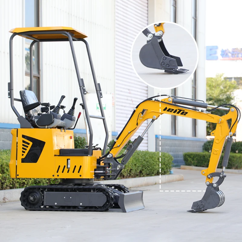 

Free Shipping 1 Ton Digger Micro CE mini excavator Factory Price Excavators Machine 1 Ton Mini Excavator for sale