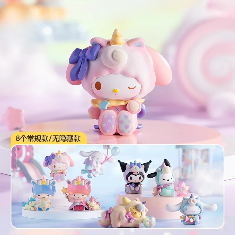 Sanrio Fantasy Paradise Series Blind Box Kulomi Pacha Dog Cinnamon Dog Pudding Dog Melody Tabletop Ornament Gifts