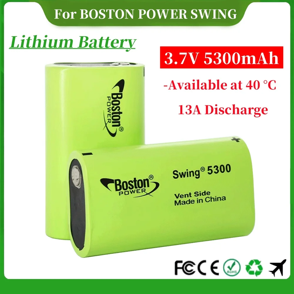 

3.7V Low Temperature Fuel Lithium Batteries Cell 13A Discharge Battery For BOSTON POWER SWING 5300mAh