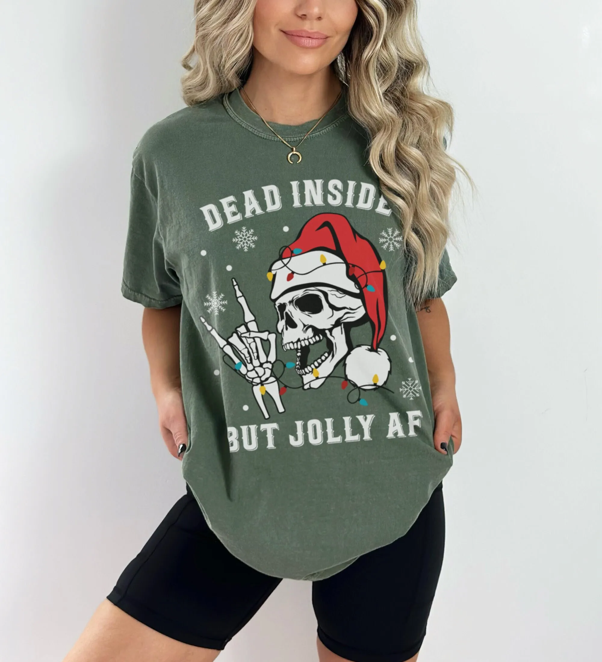 Dead Inside But Jolly Af Comfort Colors T Shirt