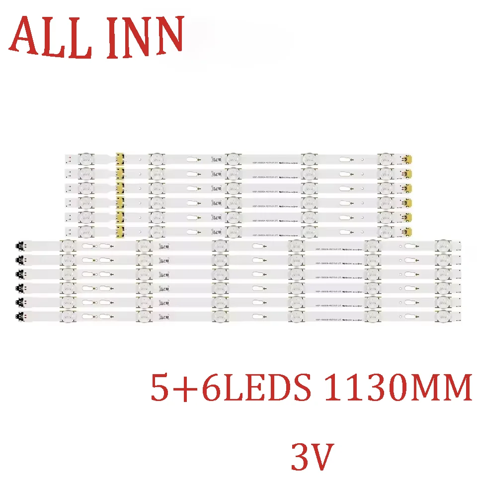

Светодиодная лента подсветки для UN55J6520 UE55J6350SU UE55J6370SU UE55J6300AW UE55J6300AK BN96-34787A CY-WJ055CGLV1H