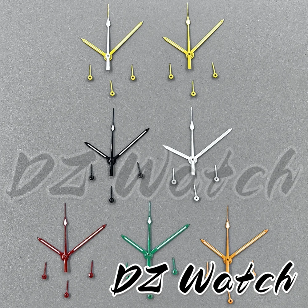 DZ Watch Hands Red Orange Green White Black Watch Hands Green Luminous For VK63 Quartz Movement Watch 6 Needles Accessories