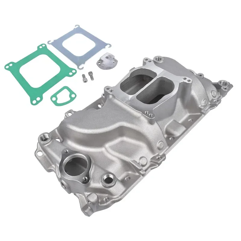 3001 53001 PC23001 per BBC Big Block Chevy Holeshot Collettore di aspirazione doppio aereo Porte ovali 1965-2000 PC3001 396-502