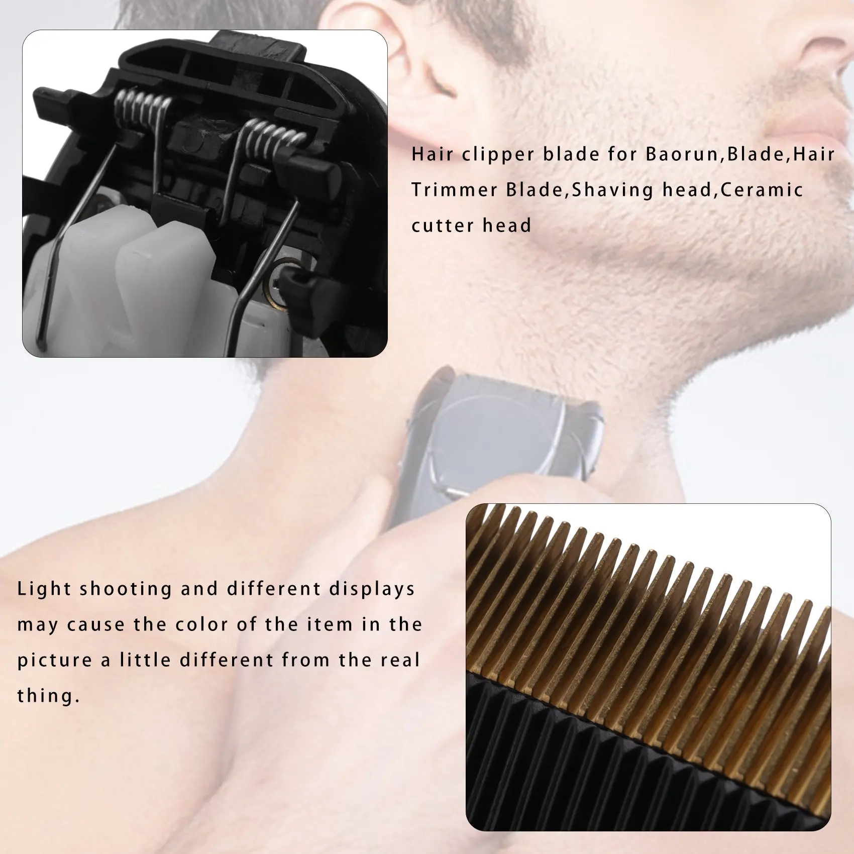 CKFAM-Blade Nozzles Pet Clipper Blade Steel Cutter Dog Hair Trimmer Spare Head For Baorun 938 X1 X5 P3 P2 X7 P7 S1 T2 T3 C1