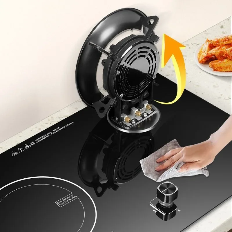 Gas-electric dual-purpose stove, double stove, induction cooker, one gas and one electricity