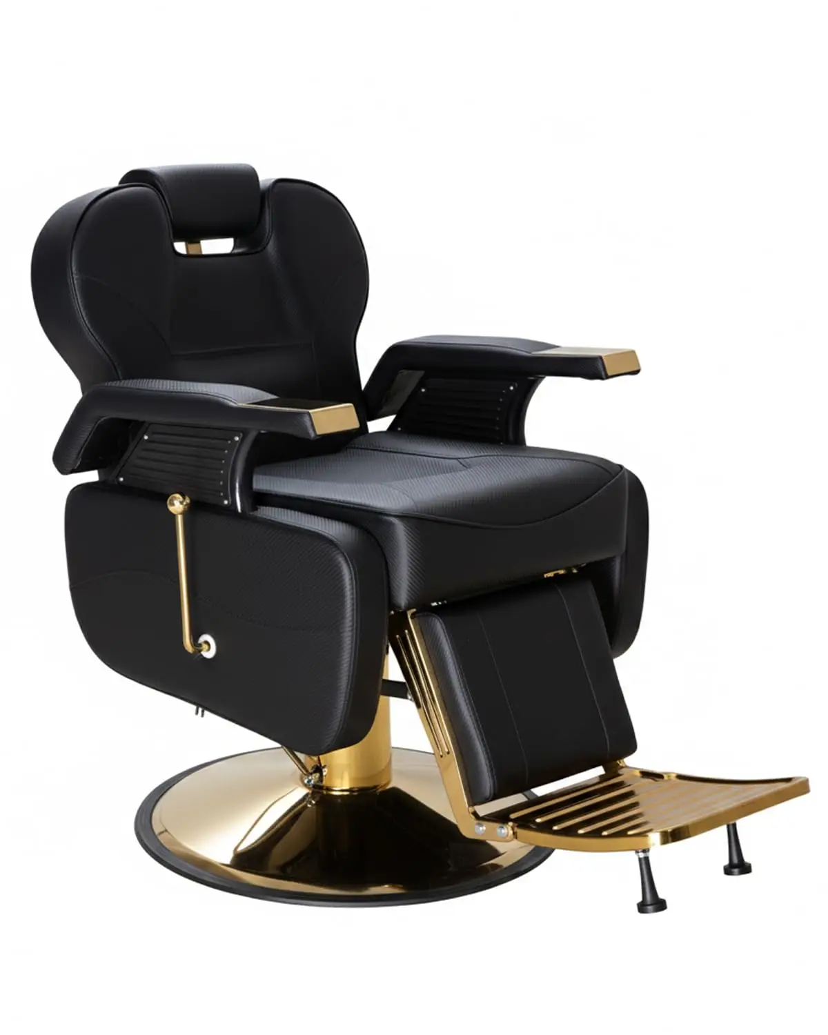 

Salon Chair for Hair Stylist, 550 Lbs Heavy Duty Reclining Barber Chair with High-Density Foam Cushioning, Customized