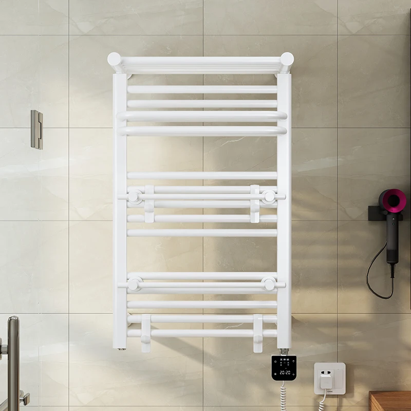 110V Plug Bathroom Smart Wi-Fi Digital Thermostat Bathroom Electric Towel Warmer