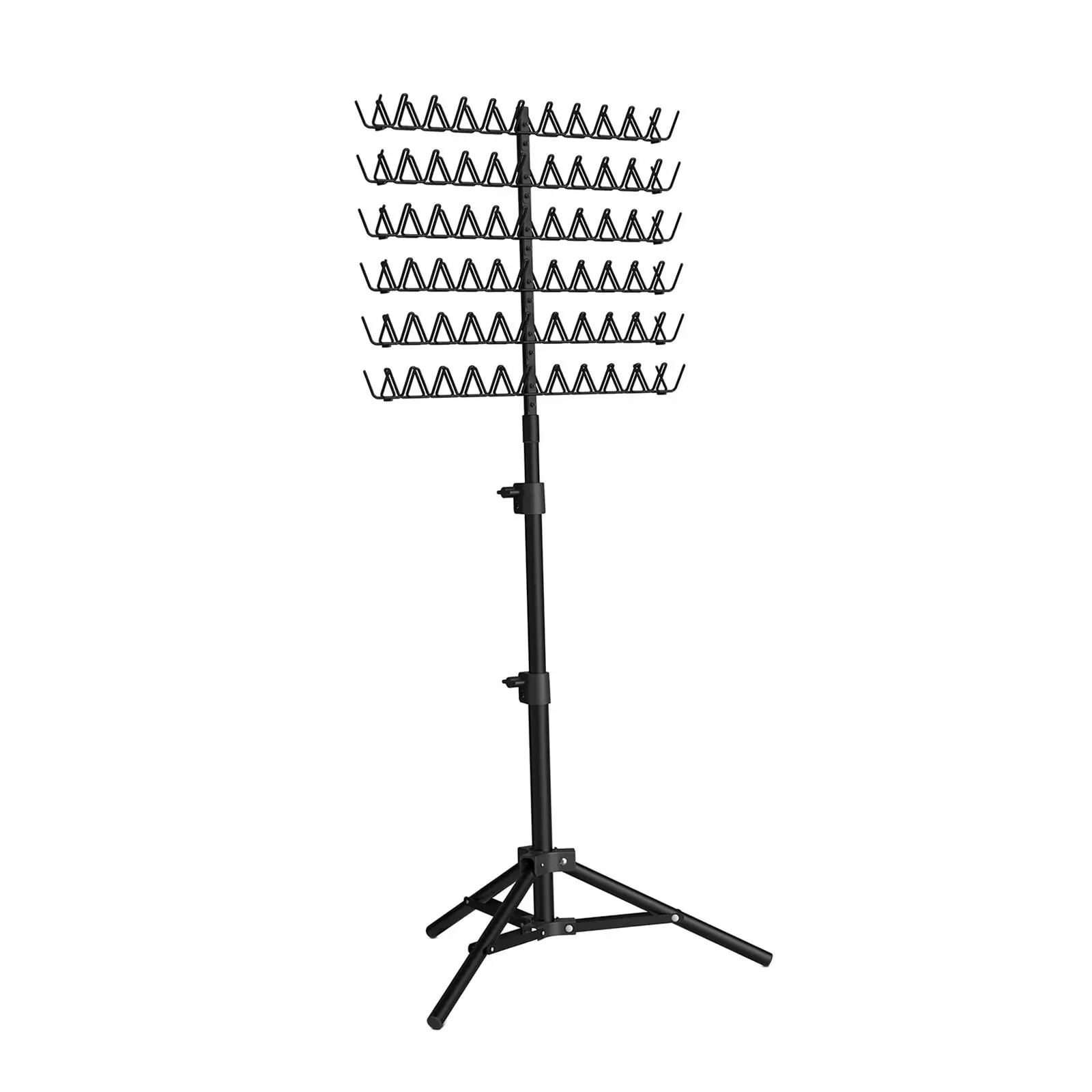 Rack per intrecciare i capelli Base per treppiede leggera mantieni pulito e ordinato 2 lati risparmia tempo e previene i grovigli espositore per capelli 110-150cm