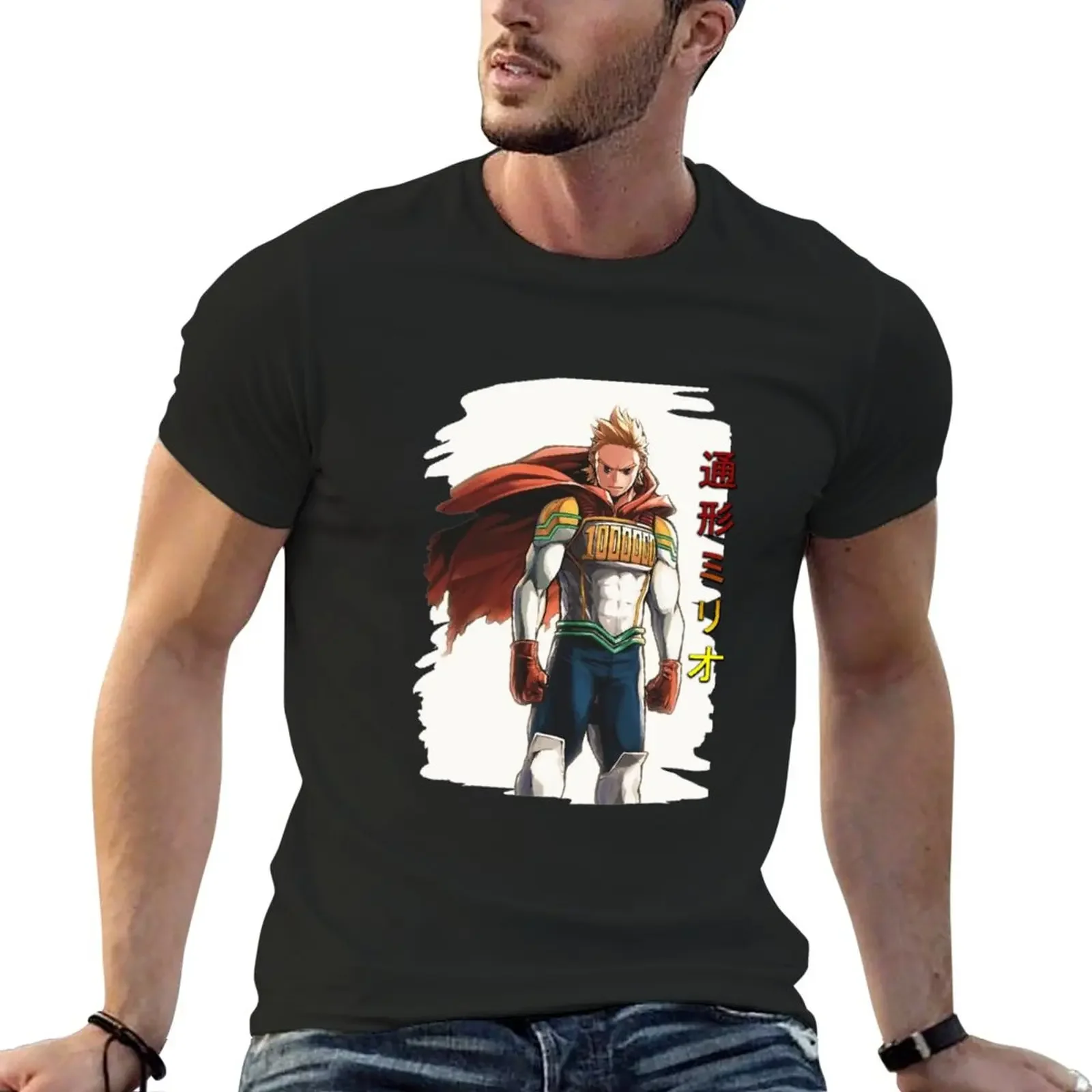 Mirio - Lemillion | My Hero Anime T-Shirt tops anime plain black t shirts men