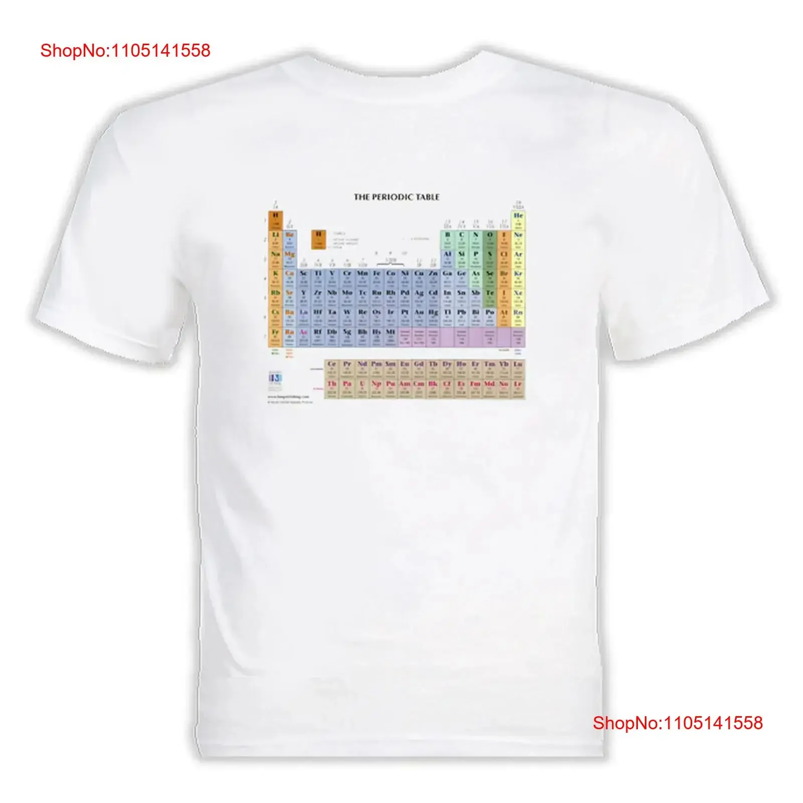 Sheldon Cooper Periodic Table Of Elements T Shirt vintage Washed homme Stretched designer clothes Slightly streetwear